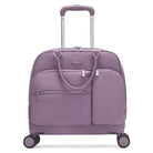 תיק טרולי עלייה למטוס Goby London Vanessa מבד Ballistic Nylon בצבע סגול, מבט מלפנים