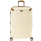 מזוודה גדולה 29 אינץ' Goby London Vegas שמנת מבט קדמי, ABS פוליקרבונט, 130 ליטר, 8 גלגלים