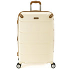 מזוודה גדולה 29 אינץ' Goby London Vegas שמנת מבט קדמי, ABS פוליקרבונט, 130 ליטר, 8 גלגלים