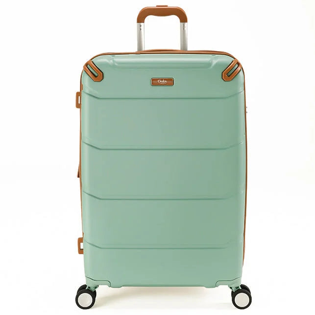 מזוודה גדולה 29 אינץ' Goby London Vegas מנטה, ABS פוליקרבונט, נפח 130 ליטר, 8 גלגלי ספינר
