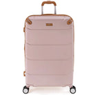 מזוודה גדולה 29 אינץ' Goby London Vegas ורוד עתיק מבט קדמי, ABS פוליקרבונט, 130 ליטר, 8 גלגלים