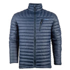 מעיל גברים פוך סינטטי GoNature Beluga JKT בצבע נייבי, אריג ניילון T400 עמיד לרוח ואטום למים, מבט מלפנים