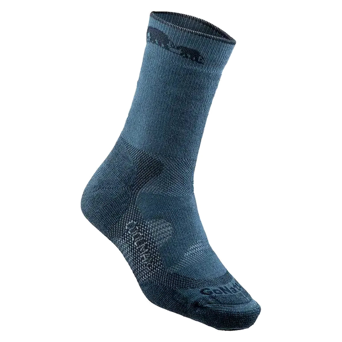גרבי Coolmax מנדפות GoNature Midweight Hiker - בצבע אפור גרפיט - מבט צד