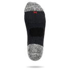 גרבי צמר מרינו GoNature Fast Merino בגובה Crew - כף הרגל מלמטה - אזורי הריפוד בעקב ובבוהן