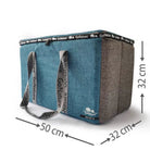 צידנית בד Go Nature KAR-TIV 30 ליטר תכלת, מידות 50x32x32 ס"מ, שמירת קרח 12 שעות, בד דוחה מים