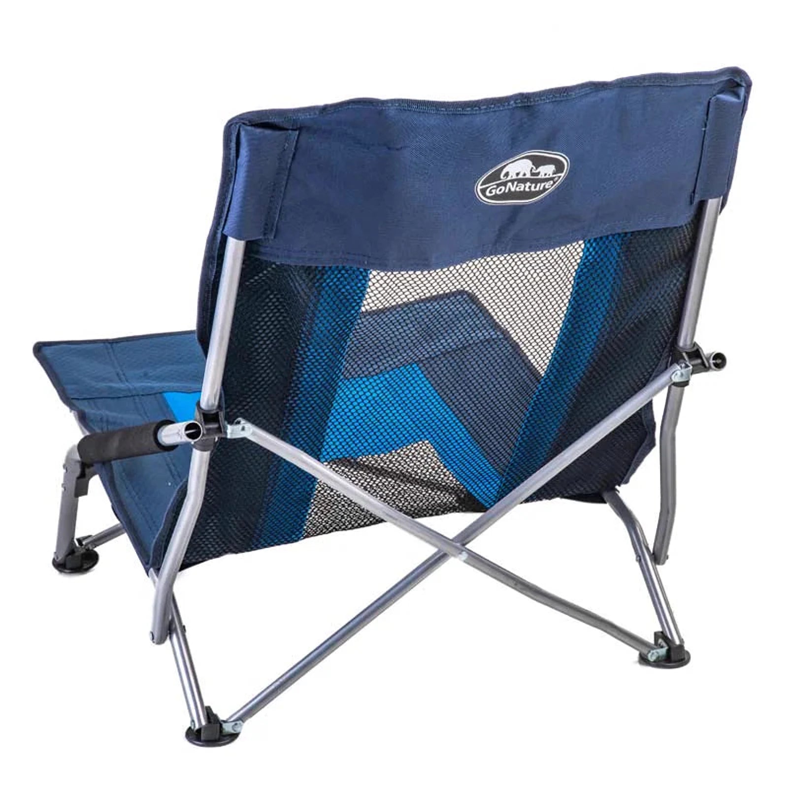 גב כיסא הים Ocean Go Nature LaPlaya עם רשת נושמת ולוגו, מבט מאחור על המבנה המקצועי