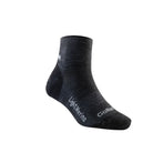 גרבי צמר מרינו דקות GoNature Light Merino - בצבע שחור - מבט צד