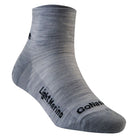 גרבי צמר מרינו דקות GoNature Light Merino - בצבע אפור - מבט צד