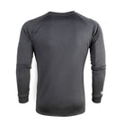 חולצה טרמית גברים Go Nature Merino Hybrid Level 2 שחורה מבט מאחור, בד מרינו 20% לחום גוף פסיבי