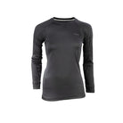 חולצה טרמית נשים Go Nature Merino Hybrid Level 2 שחורה מבט קדמי, שכבת צמר מרינו ופוליאסטר לאקלים קר