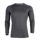 חולצה טרמית גברים Go Nature Wool Merino Hybrid Level 3 שחורה, פוליאסטר 80% ומרינו 20%, מבט קדמי