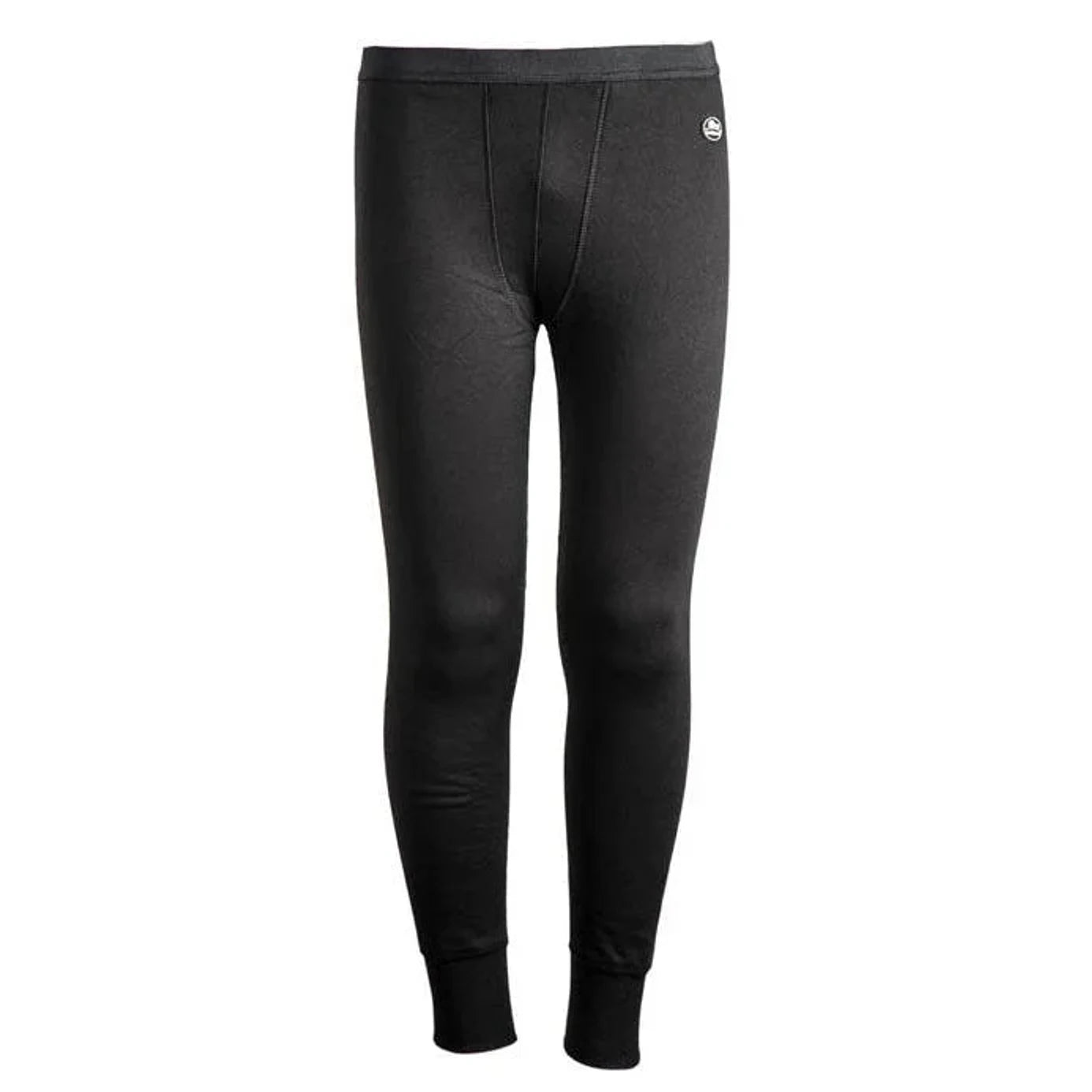 מכנס טרמי גברים Go Nature Wool Merino Hybrid שכבה 2, חומר פוליאסטר 80% וצמר מרינו 20%, צבע שחור, מבט קדמי