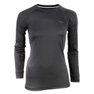 גופיית טרמית נשים Go Nature Wool Merino Hybrid 300 גרם שחורה, פוליאסטר 80% ומרינו 20%, מבט קדמי