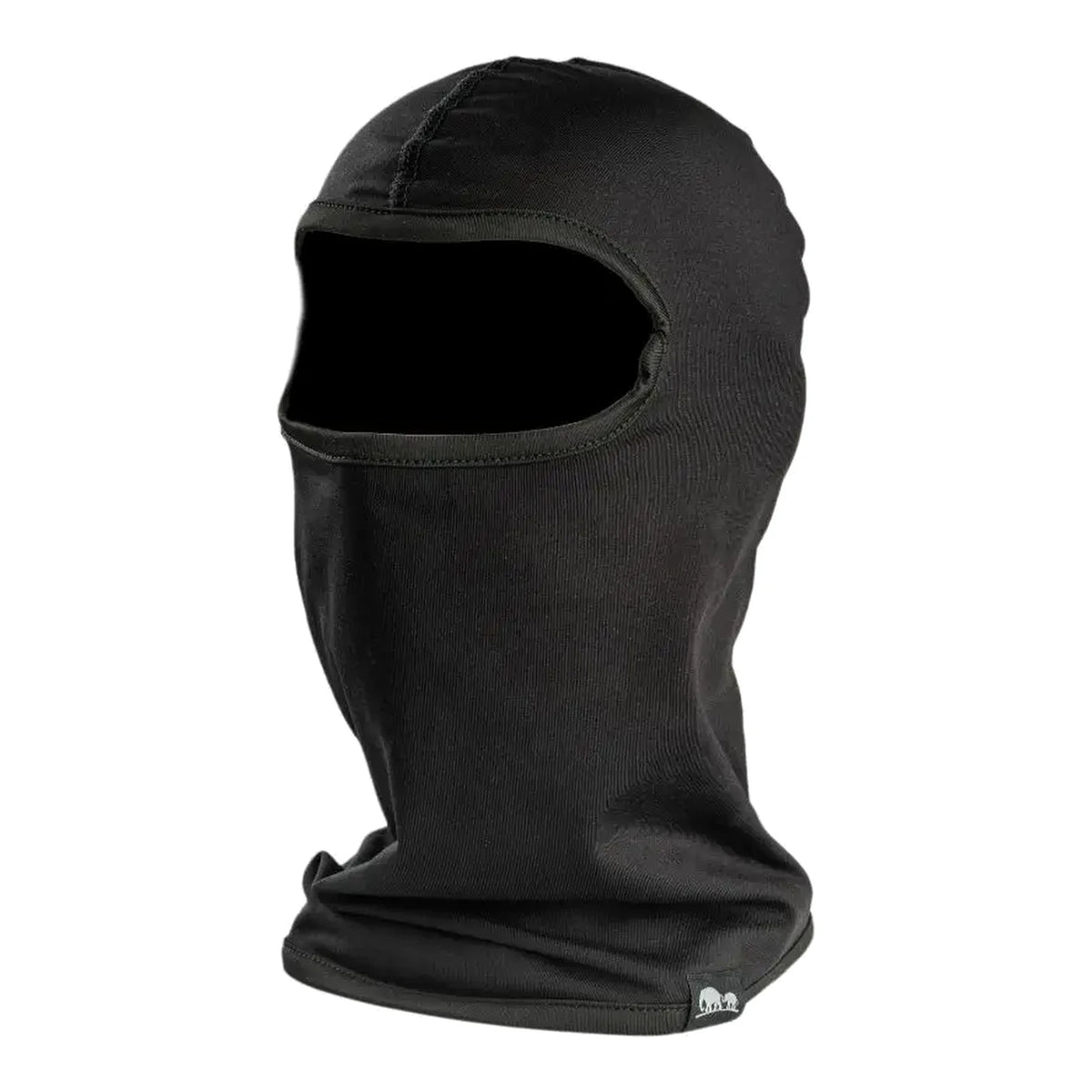 מסיכת פנים תרמית GoNature PROSTRETCH BALACLAVA בצבע שחור מאריג STRETCH PRO גמיש עם פתח לעיניים, מבט קדמי בזווית