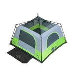 תקרת רשת מאווררת באוהל Go Nature RAPID CABIN UPF50 לארבעה אנשים, עם חלונות היקפיים ואוורור מלא