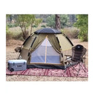 אוהל קמפינג ל-6 אנשים Go Nature Rigidome 6 עמיד במים בדירוג 3000 מ״מ באתר קמפינג, מבט שימושי