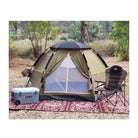 אוהל קמפינג ל-6 אנשים Go Nature Rigidome 6 עמיד במים בדירוג 3000 מ״מ באתר קמפינג, מבט שימושי
