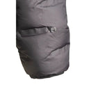 תקריב על כיס מעיל GoNature SKUA עם הדפס 650 Fill Power, מציין את ערך הבידוד של הפוך