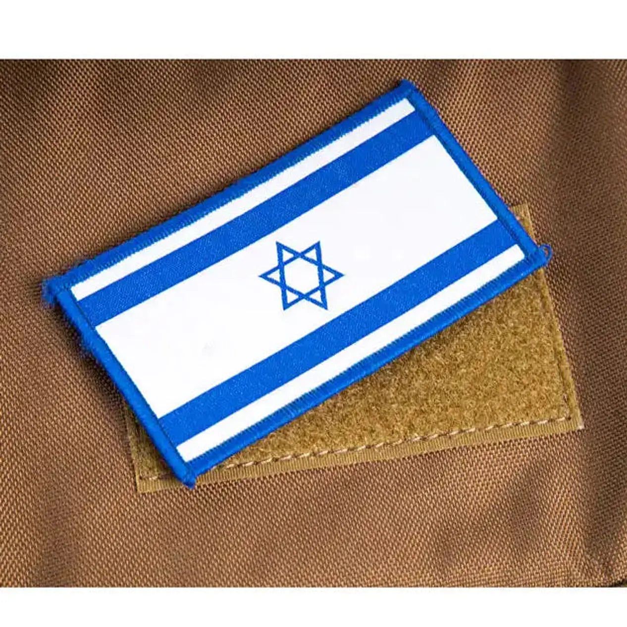 טלאי דגל ישראל על תיק ערכת קפה טקטית Go Nature הכולל גזיית Giga Power 3000W, מתאים לצבא ולמילואים