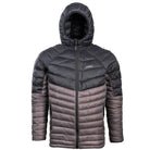 מעיל פוך סינטטי לגברים Go Nature Walrus JKT שחור-אפור, ניילון אטום למים, מבט מלפנים
