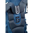 תקריב מערכת הגב המתכווננת AIR Mesh Y Frame של תרמיל GoNature Partner עם בורר מידות L M S מרופד