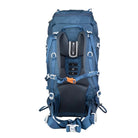מבט אחורי של תרמיל GoNature Partner 45+10 ליטר עם מערכת גב מתכווננת מאווררת ורצועת חזה עם משרוקית
