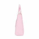 תיק נסיעות ורוד Kate Hill Bloom Travel Tote ברוחב 12 סנטימטר, מבט צדדי המציג את עומק התיק