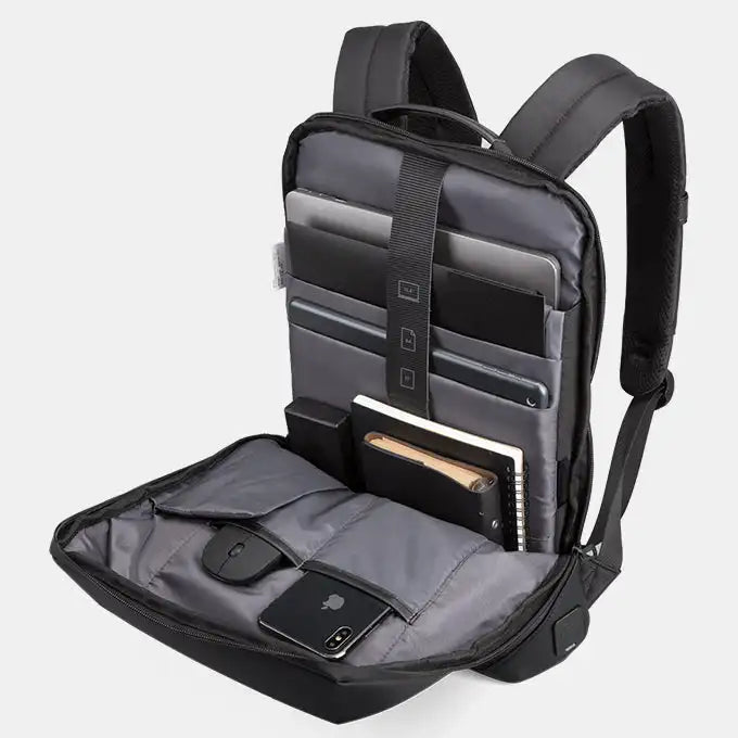 תא פנימי מרופד של תיק גב Kingsons FG6310W למחשב נייד 15.6 אינץ' ולאייפד 11 אינץ', נפח גדול ומאורגן