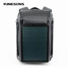 תיק גב ללפטופ 15.6 אינץ' Kingsons Solar Beam K9386W מבט מלפנים עם פאנל סולארי מלא והגנת RFID