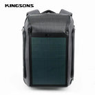 תיק גב ללפטופ 15.6 אינץ' Kingsons Solar Beam K9386W מבט מלפנים עם פאנל סולארי מלא והגנת RFID