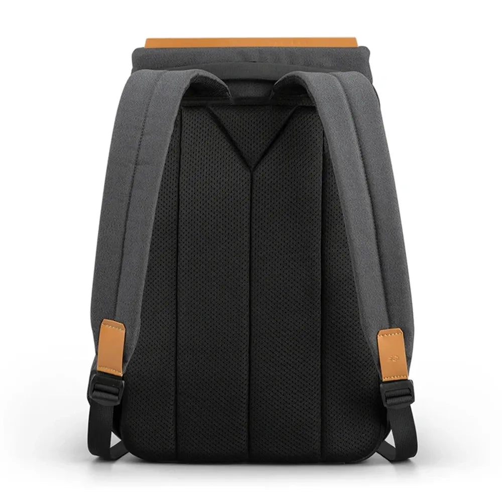 תיק גב Kingsons Travel Light KS3207W מבט מאחור עם גב אורטופדי מרופד ורשת אוורור לתמיכת גב