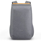 תיק גב Kingsons Travel Light KS3207W למחשב נייד בצבע אפור בהיר, פטנט רוכסן נסתר ושקע USB, מבט מלפנים