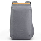 תיק גב Kingsons Travel Light KS3207W למחשב נייד בצבע אפור בהיר, פטנט רוכסן נסתר ושקע USB, מבט מלפנים