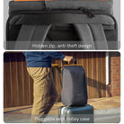 תיק גב Kingsons Travel Light KS3207W עם ידית עליונה ורצועת הלבשה על ידית מזוודת טרולי לנסיעות