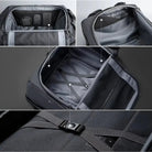תאי פנים מרופדים וחגורת חיזוק בתיק גב Kingsons TRAVEL 40L עליה למטוס בנפח 40 ליטר אפור