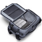 תיק גב עליה למטוס Kingsons TRAVEL 40L פתוח 180 מעלות בסגנון מזוודה עם תכולה ארוזה לנסיעה