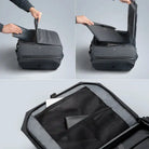 תא מחשב נייד בתיק עליה למטוס Kingsons TRAVEL 40L בצבע אפור לאחסון מחשב 15.6 אינץ בבטחה