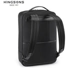 תיק גב עסקי Kingsons Unlimited KS3323W שחור - מבט אחורי עם גב אורטופדי ורצועת טרולי