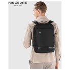 תיק גב עסקי Kingsons Unlimited KS3323W שחור על הגב - מבט אחורי