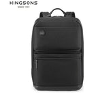 תיק גב עסקי Kingsons Urban Classic KS3322W בצבע שחור - מבט קדמי
