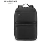 תיק גב עסקי Kingsons Urban Classic KS3322W בצבע שחור - מבט קדמי
