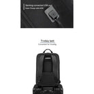 תיק גב Kingsons Urban Classic KS3322W - יציאת USB לטעינה מהירה ושרוול טרולי