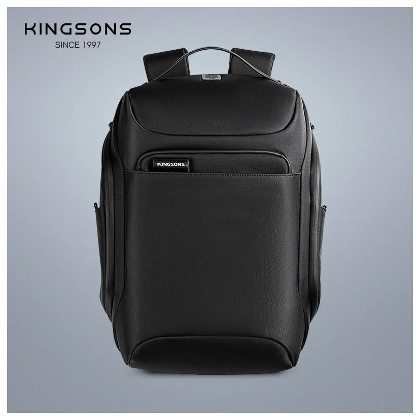 תיק גב עסקי Kingsons Urban Stylish KS3237W שחור - מבט קדמי
