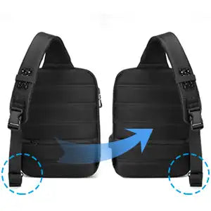 תיק Kingsons Vgoal FG6311W מבט אחורי עם רצועה הניתנת להחלפת כיוון למשתמש ימני או שמאלי