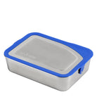 קופסת אוכל Klean Kanteen נירוסטה 18/8, נפח 1,005 מ"ל, מכסה סיליקון כחול אטום לנזילות