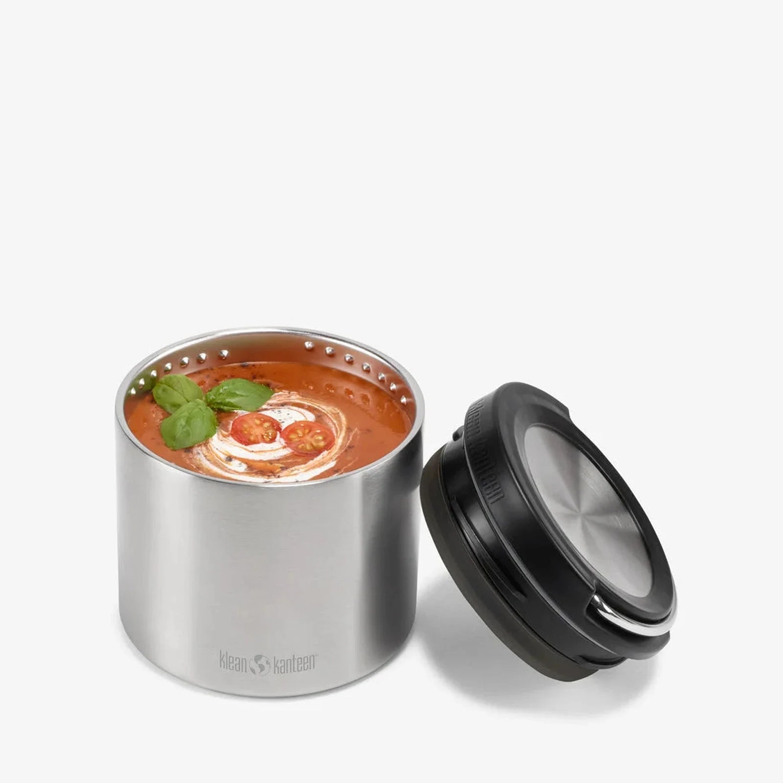 מיכל מזון Klean Kanteen 473 מ"ל פתוח עם מרק, בידוד ואקום Climate Lock שומר קור 25 שעות