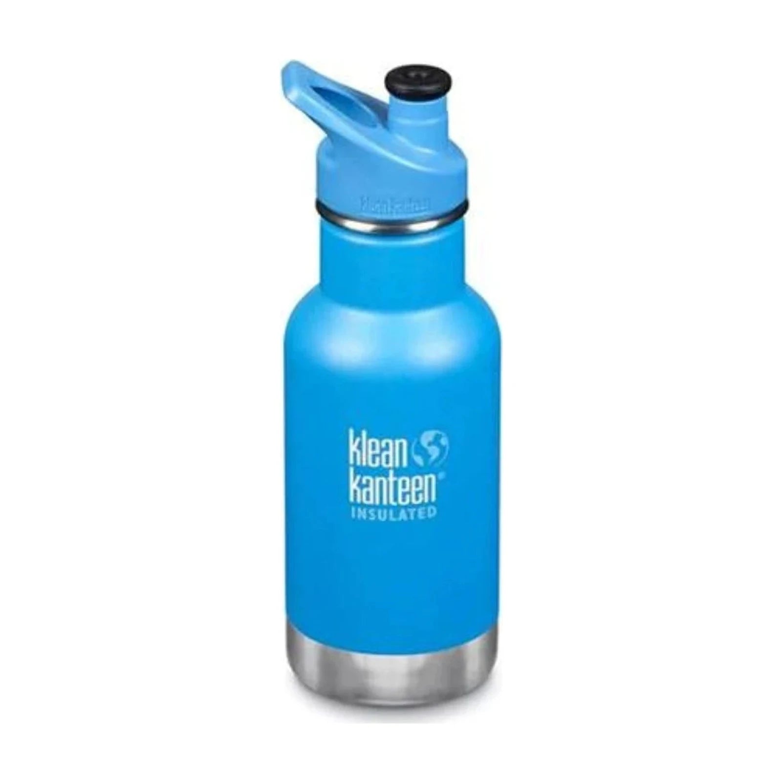 בקבוק שתייה מבודד לילדים Klean Kanteen Kid Classic Insulated 355 מ״ל בצבע כחול עם פקק ספורט