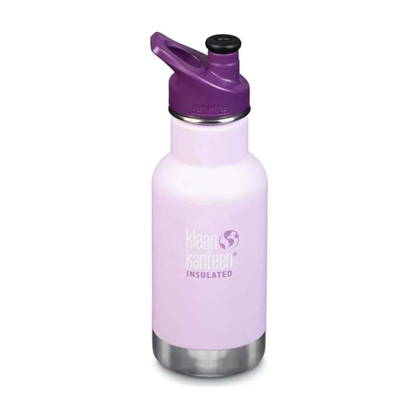 בקבוק שתייה מבודד לילדים Klean Kanteen Kid Classic Insulated 355 מ״ל בצבע לילך עם פקק ספורט
