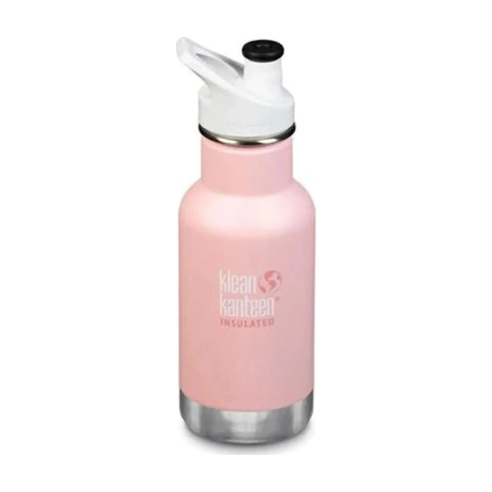 בקבוק שתייה מבודד לילדים Klean Kanteen Kid Classic Insulated 355 מ״ל בצבע ורוד עם פקק ספורט