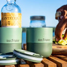 כוס תרמית Klean Kanteen Rise 280 מ"ל כסופה עם שפה דקה, פלדת אל חלד 18/8, מתאימה לשתייה חמה וקרה